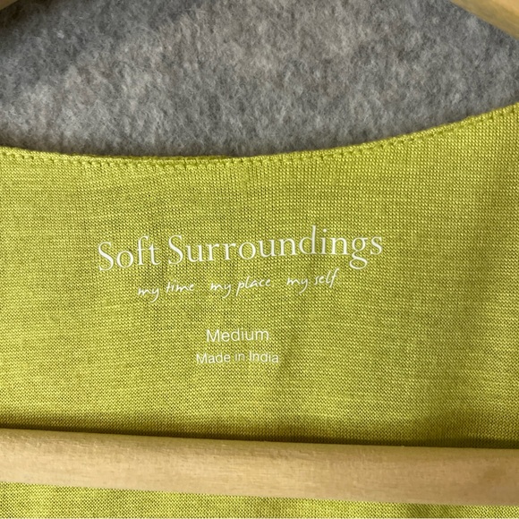 Soft Surroundings Dress Womens Medium Floral Sheath Sleeveless Crinkle Maxi Long - Picture 10 of 11